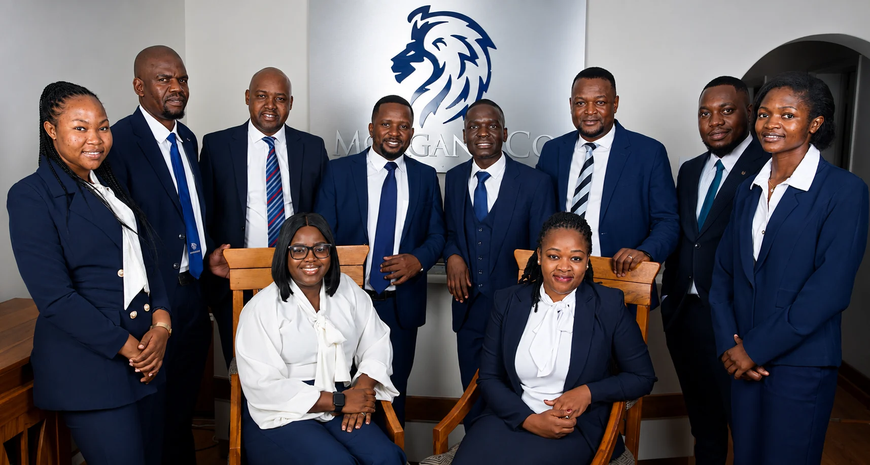 Morgan & Co team at the Harare office